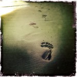 Footsteps in the sand Varadero Cuba